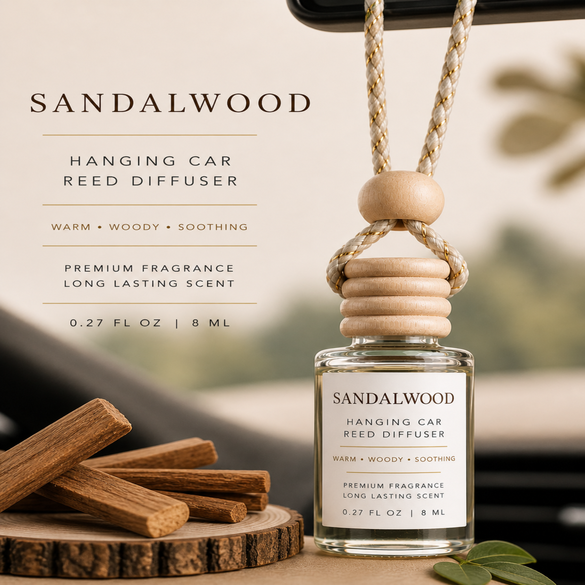 KJL Hanging Car Diffuser – Long Lasting Fragrance