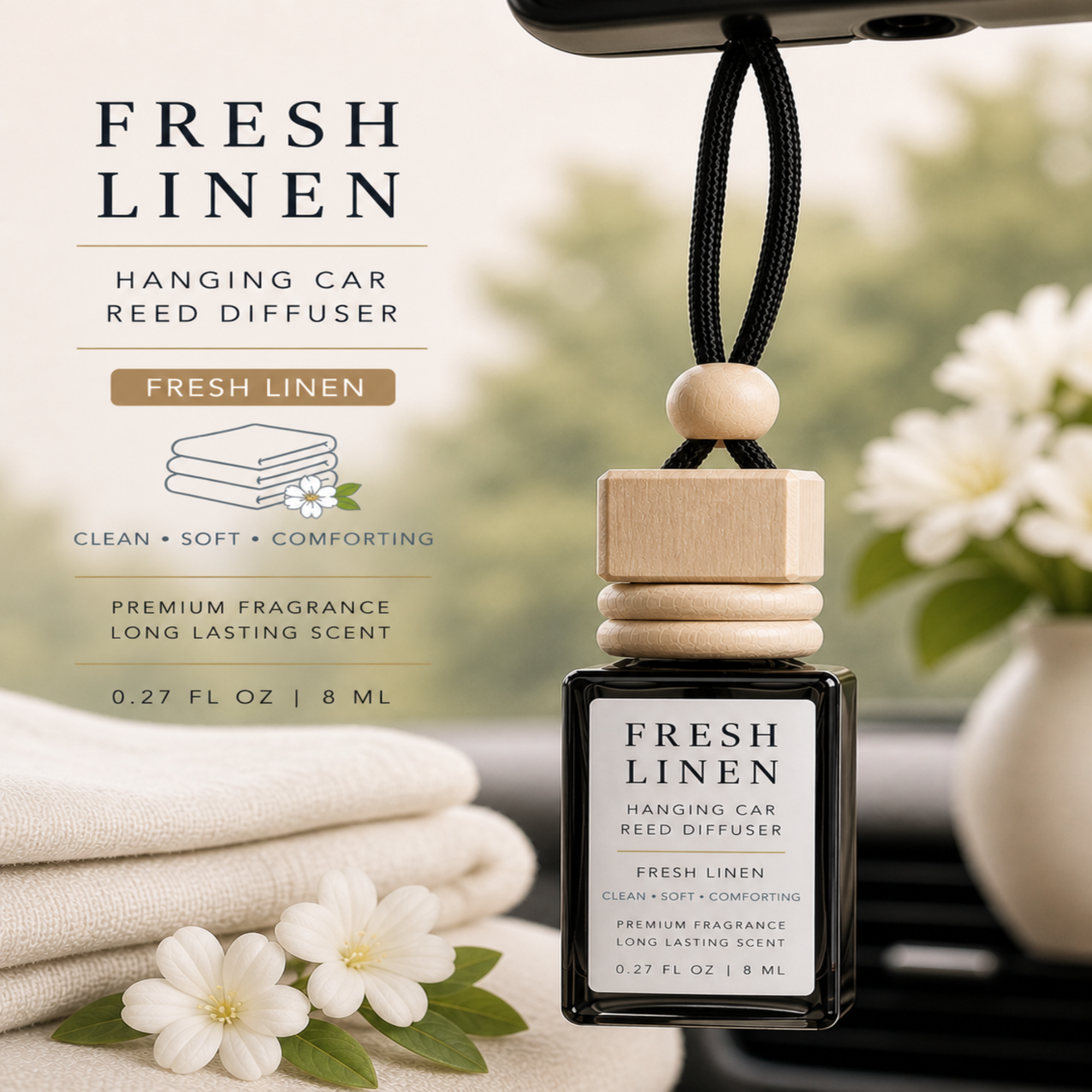 KJL Hanging Car Diffuser – Long Lasting Fragrance