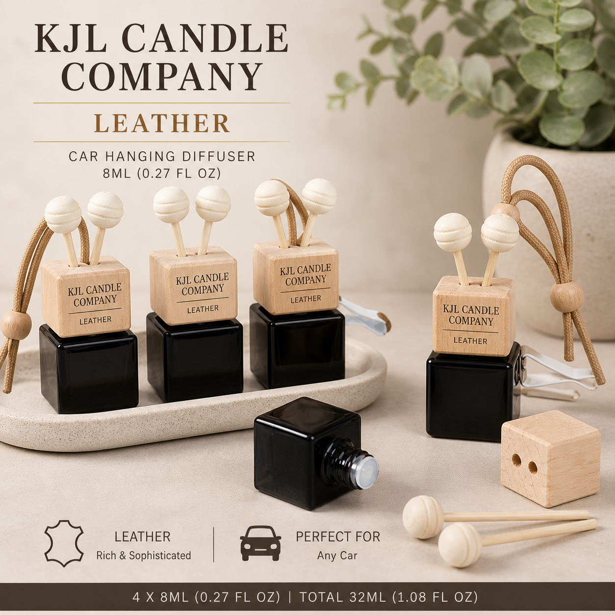 KJL Vent Clip Car Diffuser – Long Lasting Fragrance